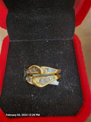 Lady's Diamond Engagement Ring 31 Diamonds .62 Carat T.W. 14K Yellow Gold 4.6g